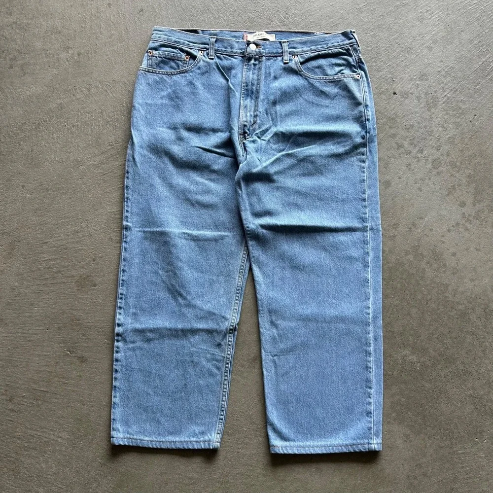Vintage Levis 550 Jeans Size 40x30 Blue Light Wash Denim‎ Relaxed Fit